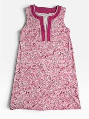 Talbots Pink Floral Sleeveless Swim Coverup